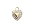 Charm Cuore Zirconato