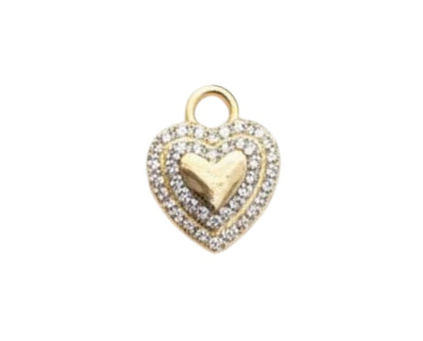 Charm Cuore Zirconato