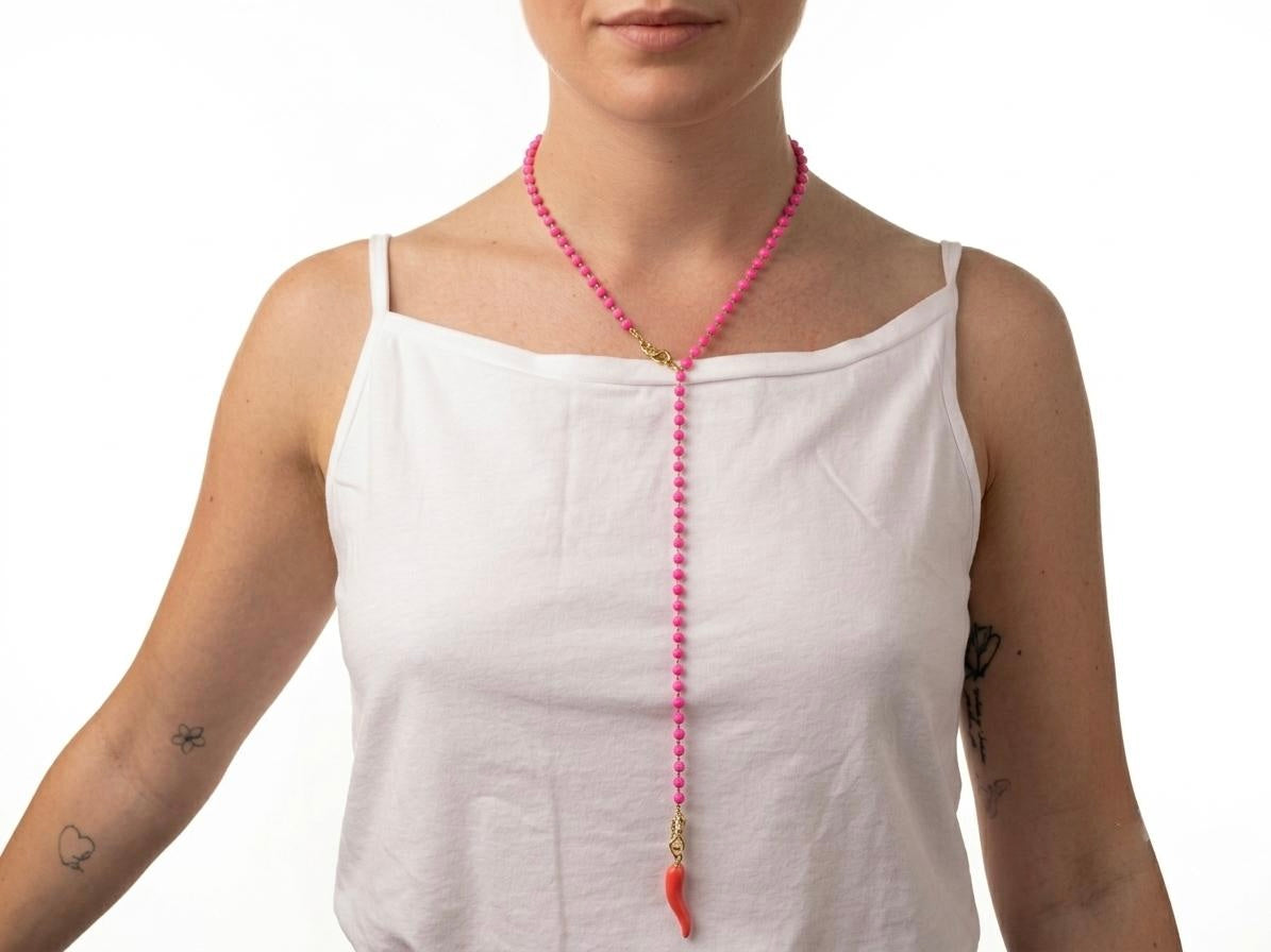 Collana Crochet Peperoncino