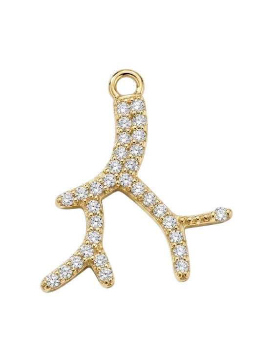 Charm Corallo Zirconato