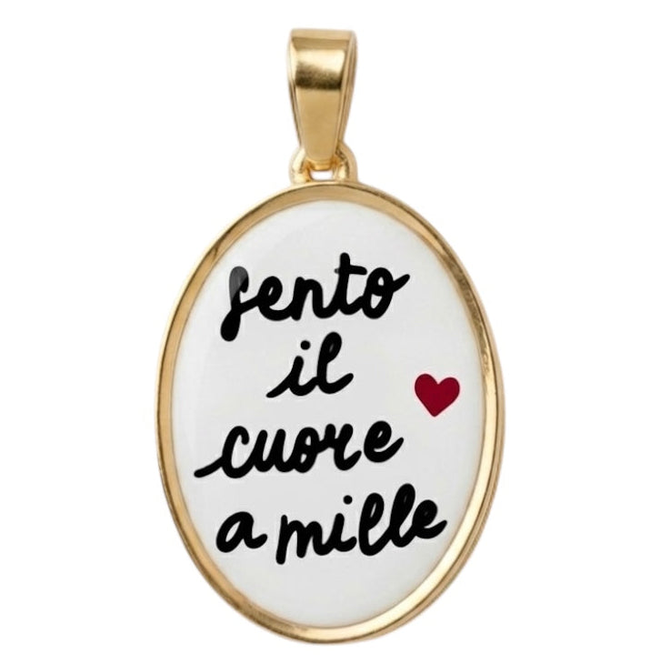 Ciondolo Sento Il Cuore A Mille