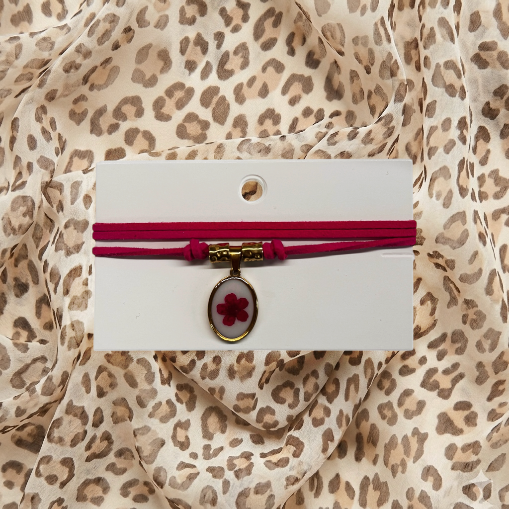 Choker Fiore Rosa