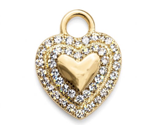 Charm Cuore Zirconato