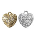 Charm Cuore Pieno Zirconato