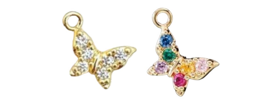 Charm Farfalla Diamantata