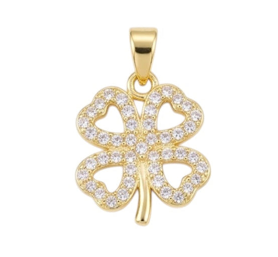 Charm Quadrifoglio Zirconato